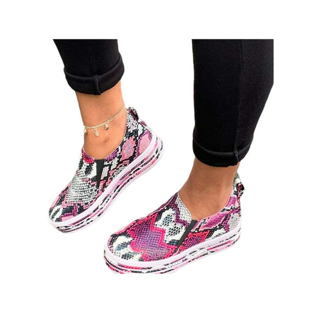 Fashion Sneakers Custom Space Star Painted Womens Slip on Canvas Loafer Shoes 